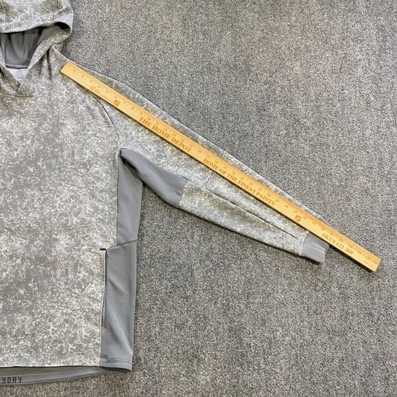 Lululemon Textured Tech Hoodie Adult XXL Gray White Tie Dye Active Training - Picture 10 of 16
